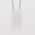 Inspirierende gravierte Silberne Dog Tag Halskette mit Edelstahl-Kugelkette Anhänger - Inspirierendes Zitat Erkennungsmarke / Silber