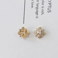 Ciondolo per nail art a forma di stella dorata con zirconi per gioielli fai-da-te - 59# Stella a Quattro Punte