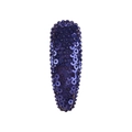 Deep blue sequin fabric BB hair clip in an oval shape for girls and kids DIY hair accessories - Deep Blue
