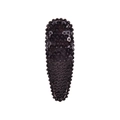 Sparkling black sequin hair clip in teardrop shape for girls, handmade DIY accessory - Black