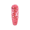 Pink sequin oval BB hair clip for girls with a shiny flip-effect on white background - Pure Pink