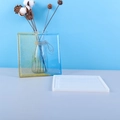Quadratische Silikonform für DIY Epoxidharz Untersetzer mit glitzerndem Kunstharz-Finish - Neue quadratische Untersetzerform (21*21)