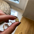 Gold-plated cube pendant with micro-pave zircon letter U for DIY jewelry making - Letter U / Gold