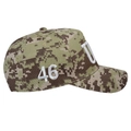 Digital desert camouflage baseball cap featuring 3D embroidery and number 46 detail - Camo-USA 46