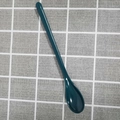 Deep green thick melamine dessert spoon for milkshake and sweets, durable plastic material - Dark Blue