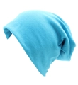 Berretto in maglia azzurro cielo per uomo e donna in morbido tessuto misto cotone - Verde petrolio