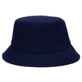 Cappello da pescatore classico blu scuro in twill di cotone con cuciture rinforzate - Taglia unica / Blu Notte