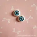 Détails de yeux bleus de 12 mm pour poupées BJD et accessoires de bricolage créatif - Bleu
