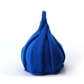 Cute royal blue knitted baby elf hat with creative pointed top and soft wool texture - Sapphire Blue