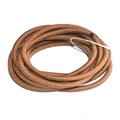 Brown high-elasticity 3mm hair ties for kids with smooth woven texture and soft hold - Medium Coffee