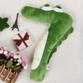 Green plush crocodile pillow in number 7 shape for early educational sensory play - Pillow 40cm / Number 7-Crocodile