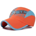 Cappellino sportivo per bambini arancione e azzurro, asciugatura rapida con inserti mesh - Arancione