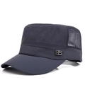 Gorra militar gris oscuro de secado rápido con malla transpirable y adorno de metal 95 - Ajustable / gris oscuro