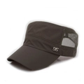 Gorra militar gris oscuro con malla transpirable y parche plateado con el número 95 - Ajustable / Verde Militar