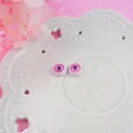 Yeux de poupée BJD roses de 12 mm avec texture en spirale pour bricolage créatif - Rose