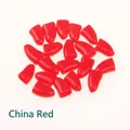 Protective pet nail caps in China Red silicone for cats and dogs, pack of 20 pieces - China Red