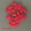 Soft rose red silicone nail covers for cats and dogs with adhesive glue 20pcs set - Rose Red