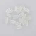 Translucent ice-clear silicone cat nail caps for anti-scratch protection 20 piece pack - Icy White