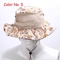Detail view of khaki digital camouflage tactical bucket hat with breathable mesh and chin strap - Color 5 (Digital Khaki Camo)