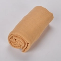 Soft apricot cotton linen travel scarf roll with breathable texture for sun protection - 30# Camel