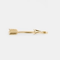 Elegant gold arrow hair clip for women with a minimalist metallic finish design - Gold Arrow