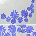 Detailed view of 3D purple butterfly wall stickers in various sizes for DIY home decor - PVC Sunflower / Blue and Purple