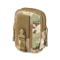 Tactical camouflage waist bag with dual zippers and durable buckle for outdoor sports - CP Camouflage