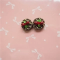 Miniatur Schokoladen Erdbeertorte Harz Anhänger für DIY Schmuck und Handyhüllen Zubehör - Stil C-Braun / 10*15mm