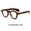 Lunettes de soleil photochromiques ovales avec monture écaille rose et verres roses - Monture imprimé léopard changeant en verres roses