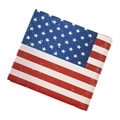 Vintage Herrenbrieftasche mit abgenutztem US-Flaggen-Druck auf hochwertiger Lederoptik - US Flagge Muster