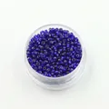 Perline di vetro blu scuro da 2mm per la creazione di gioielli in una scatola trasparente - Blu scuro