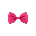 Classic rose red grosgrain ribbon bow hair clip for girls with ribbed fabric texture - Rose Red
