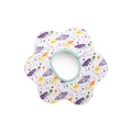 360-degree rotating petal baby bib with colorful cloud and star prints on cotton fabric - Pure Cotton - Clouds Chasing The Moon