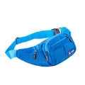 Royal blue multi-pocket oxford cloth waist bag with adjustable strap and buckle - 17" / Blue