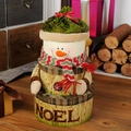 Set di tre scatole regalo di Natale a forma di pupazzo di neve con cappello verde - Set di Scatole Regalo a 3 Livelli Pupazzo di Neve