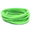 Pack of high elasticity 3mm candy colored fluorescent green hair ties for kids - Fluorescent Green