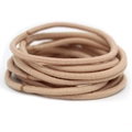 3mm high elasticity seamless hair ties for kids in beige earthy tones multi-pack - Light Coffee