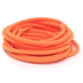 Bright orange high elasticity 3mm seamless hair ties made of soft durable nylon fiber - Neon Orange