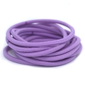Purple high elasticity hair bands for kids with soft fabric texture in round pile - Light Purple