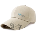 Casquette de baseball kaki pour homme avec visière large et imprimés graphiques 9V7 SPORT - Réglable / Beige