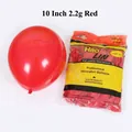 Red 10-inch latex balloons 2.2g weight for Christmas decoration by Hao LIN brand - 10 Inch Size / Red