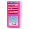 Pink toy air cooler for kids with 18 degree display and funny cartoon stickers - Air Conditioner Toy