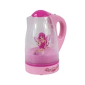 Pink and white toy electric kettle for kids with fairy cartoon and measurement scales - Electric Kettle Toy