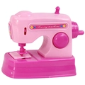 Rosa Spielzeug-Nähmaschine für Kinder mit realistischer Nadel und Handrad-Details - Nähmaschine-Spielzeug