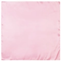 Elegant 60cm square scarf in soft pink faux silk with a smooth satin finish - Pink