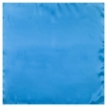 Royal blue square silk satin scarf for women with smooth glossy finish and stitched edges - Teal