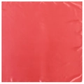 Classic square solid red faux silk neckerchief with elegant satin finish for women - Watermelon red