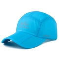 Cappello da sole outdoor blu vivace ad asciugatura rapida, protezione UPF 50+ e pieghevole - Regolabile / Blu Lago