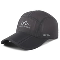 Cappello da sole outdoor grigio scuro ad asciugatura rapida con protezione UPF 50+ - Regolabile / grigio scuro