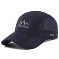 Casquette de sport en maille bleu marine respirante avec protection UPF 50+ - Réglable / Bleu marine